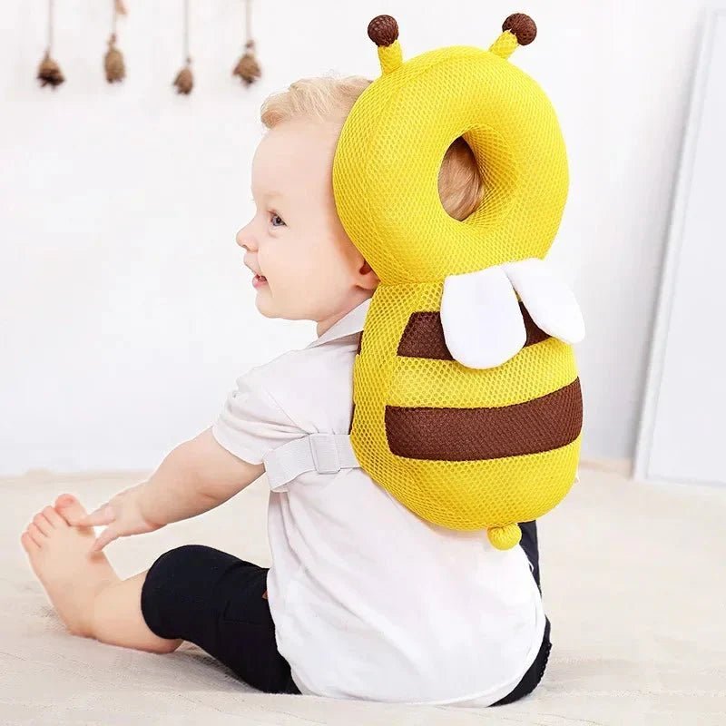 Coussin Bébé - BabyHeadBackProtector™ - Jaune - Bebe calins