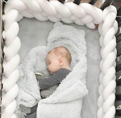 tresse de lit blanc - toure de lit bebe ™