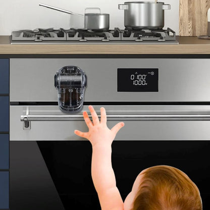 Bloque Porte Four - KidsSafetyOvenLock™ - Noir - Bebe calins