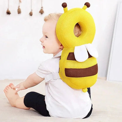 Coussin Bébé - BabyHeadBackProtector™ - Jaune - Bebe calins