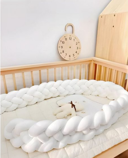 tresse de lit blanc - toure de lit bebe ™