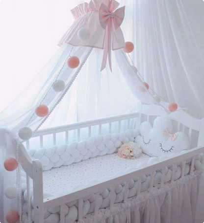 tresse de lit blanc - toure de lit bebe ™