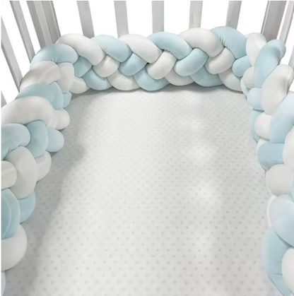 tresse de lit bleu blanc - toure de lit bebe ™