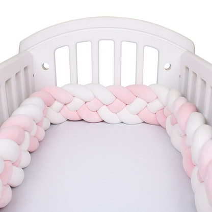 tresse de lit rose blanc - toure de lit bebe ™
