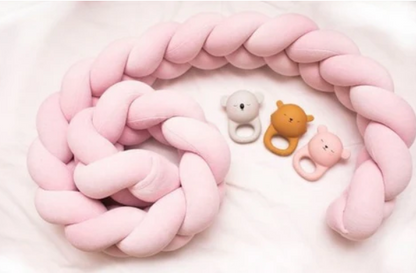 tresse de lit rose - toure de lit bebe ™
