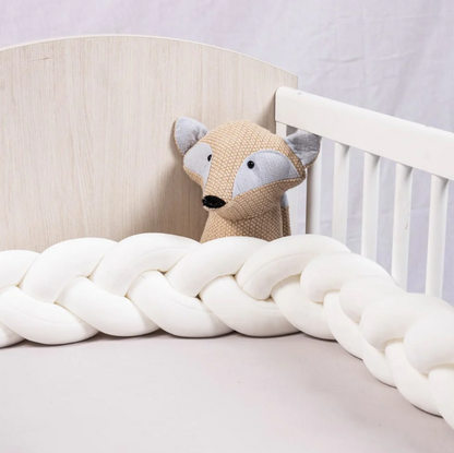 tresse de lit blanc - tour de lit bebe ™