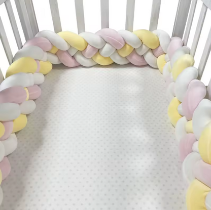 tresse de lit rose jaune blanc - toure de lit bebe ™